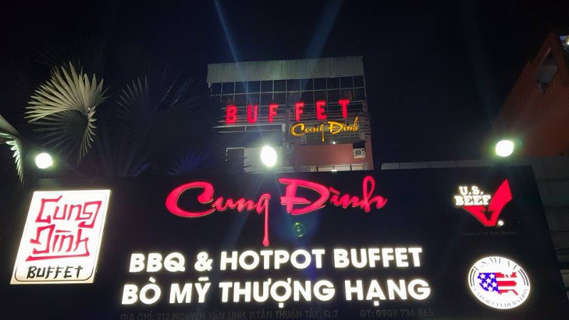Cung Đình BBQ Buffet - quán buffet Quận 7