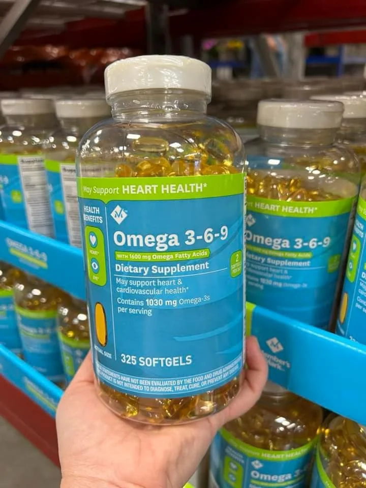 Review Viên uống dầu cá Omega 3-6-9 của Member s Mark Supports Heart Health
