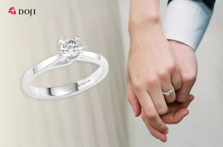 Vàng trắng và xu hướng nhẫn cưới tối giản lên ngôi