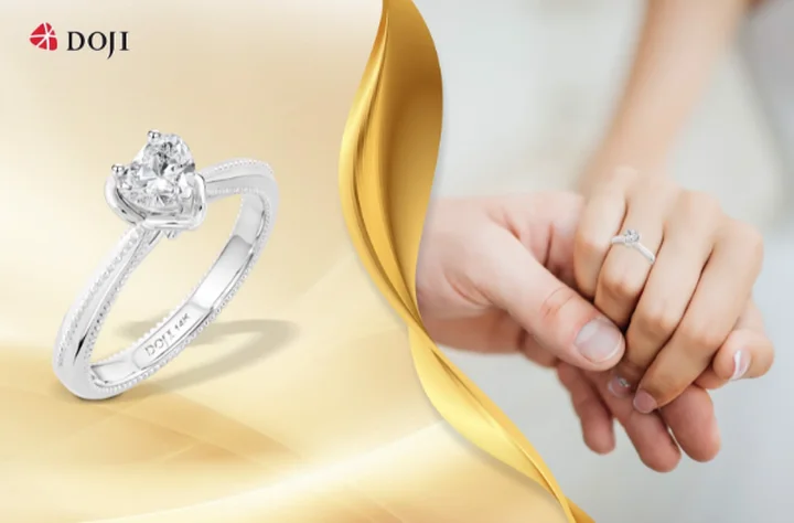 Vàng trắng và xu hướng nhẫn cưới tối giản lên ngôi