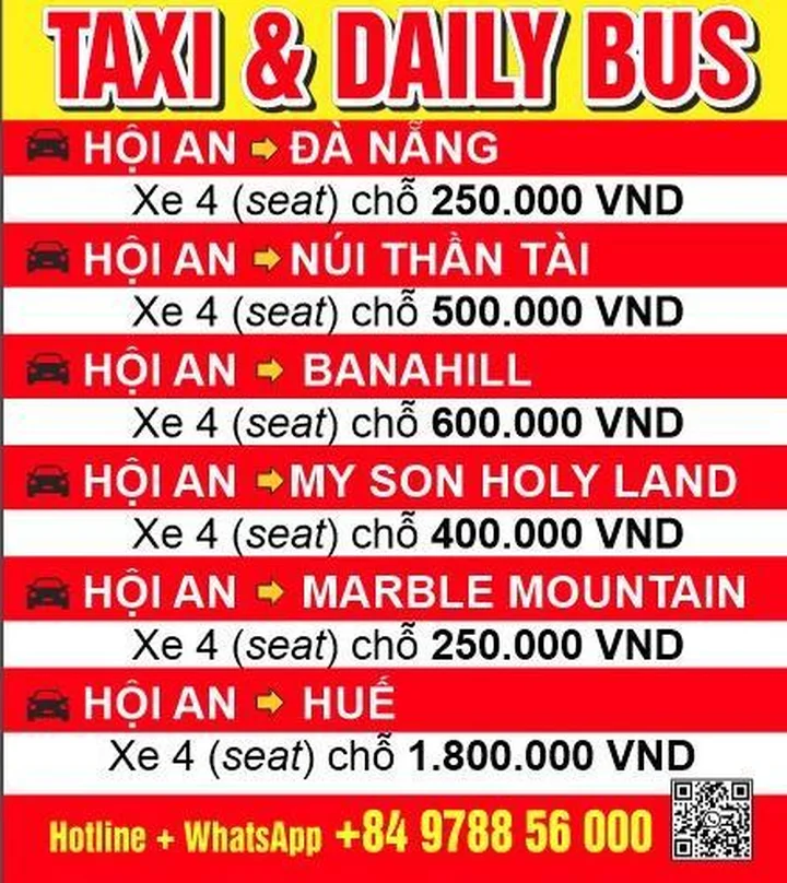 Review dịch vụ Thuê xe 4 chỗ Taxi Đà Nẵng Hội An