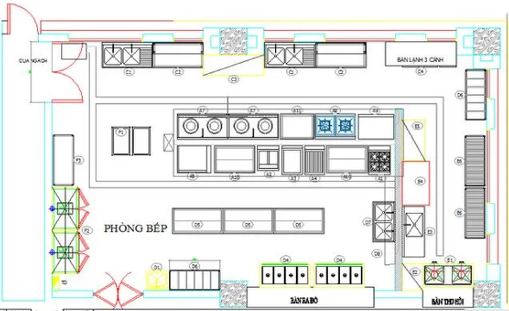 Tiêu chuẩn thiết kế bếp nhà hàng khách sạn chuẩn 5 sao