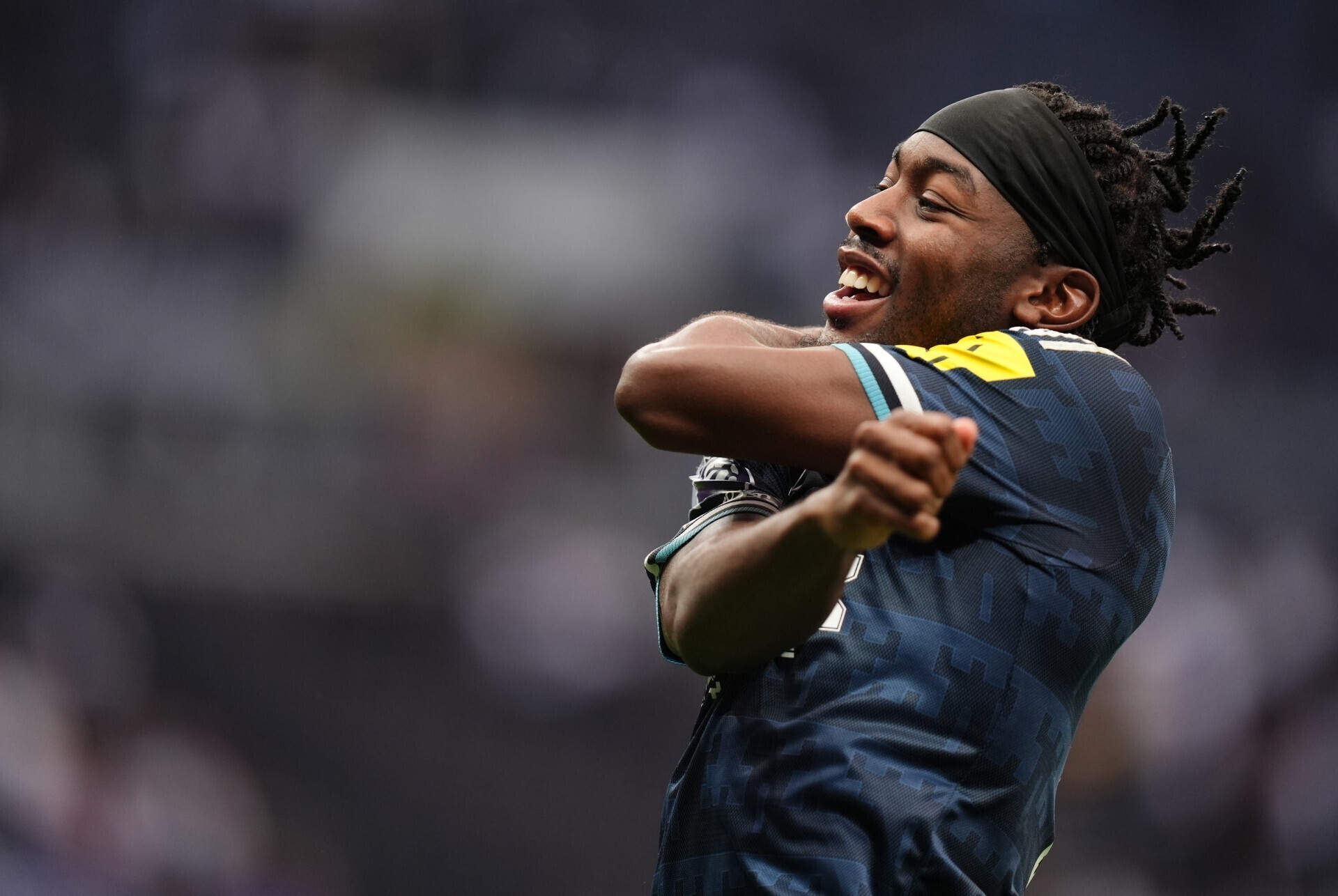 Anthony Elanga ăn mừng bàn mở tỷ số cho Newcastle trên sân Tottenham Hotspur