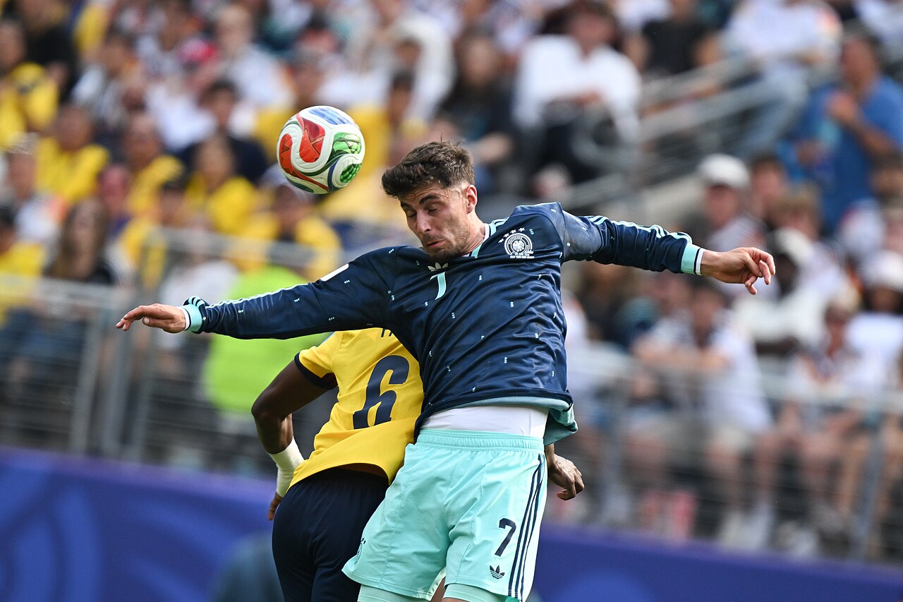 Kai Havertz, tiền đạo Arsenal, trong màu áo tuyển Đức