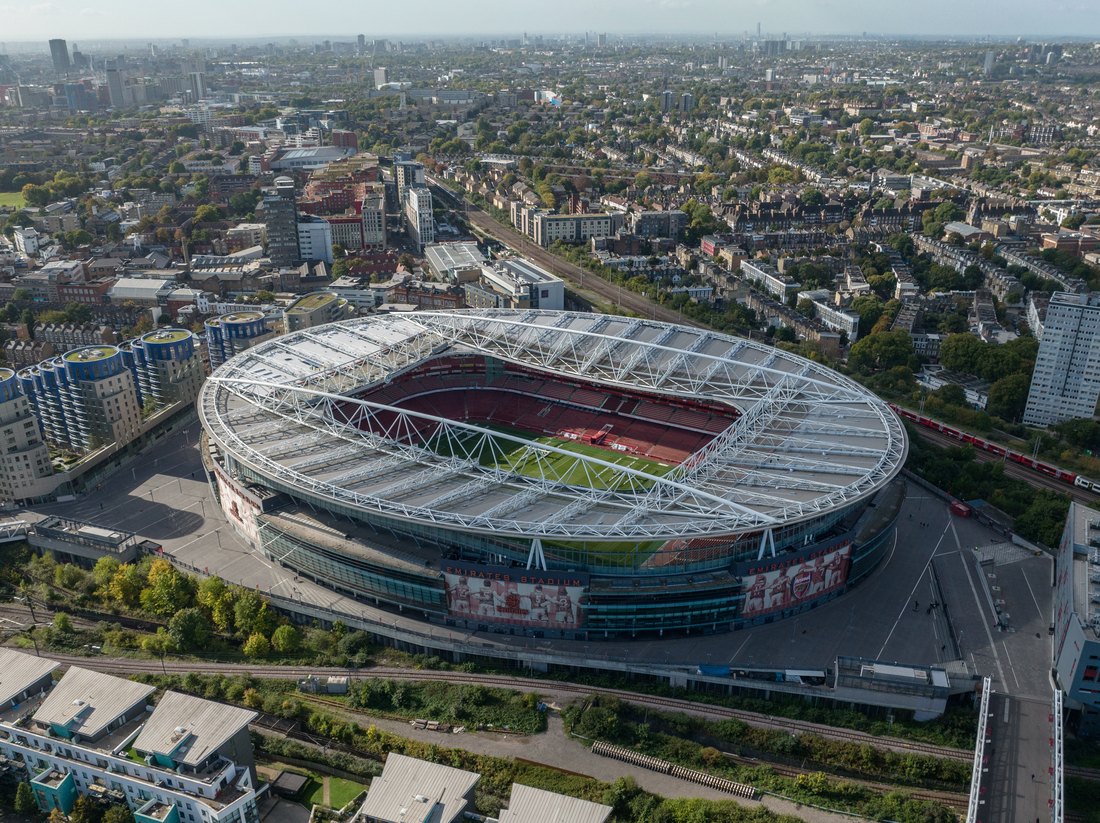 Sân Emirates của Arsenal, nơi diễn ra trận gặp Chelsea vòng 3 Ngoại hạng Anh