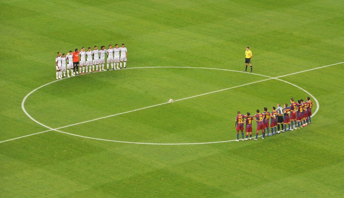Sân Camp Nou của Barcelona trước một trận đấu La Liga