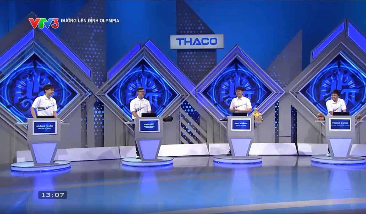 Bốn thí sinh trận tháng 3 quý IV Đường lên đỉnh Olympia 26 trên sân khấu VTV3